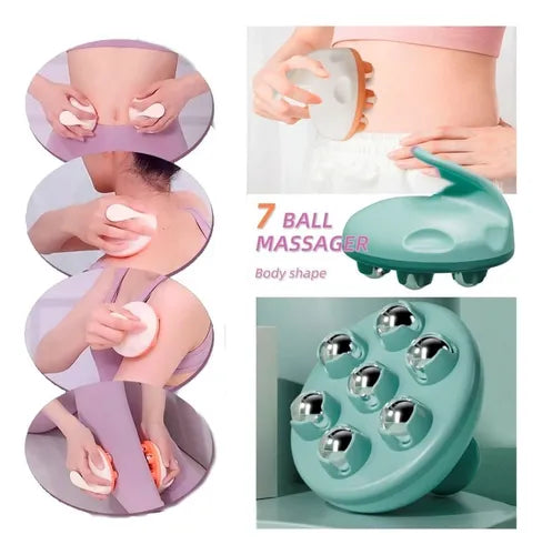 Masajeador de Bolas de Acero Giratorias